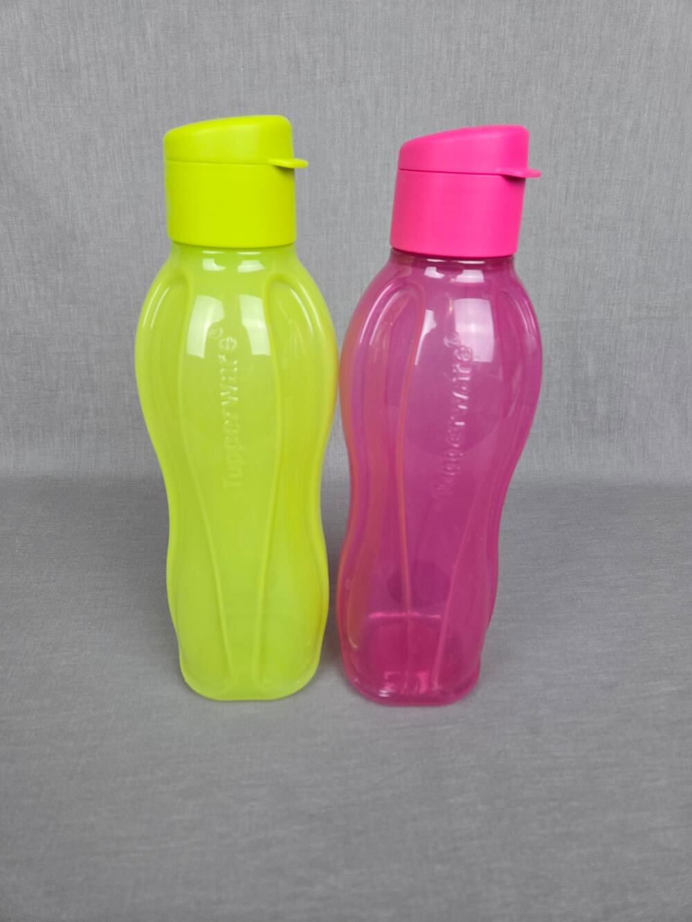 Tupperware Eco Bottles Green & Pink Bundle of 2